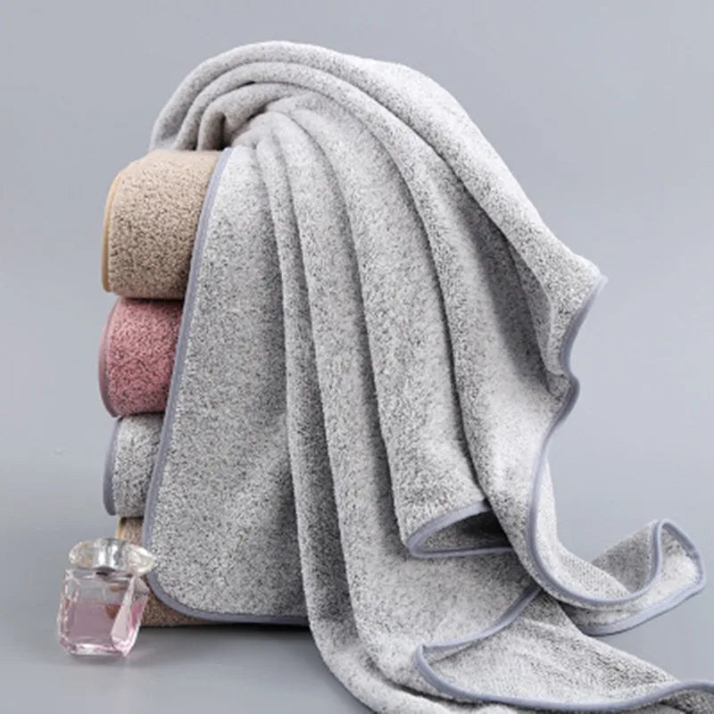 Ultra-Plush Bamboo Charcoal Bath & Hand Towels