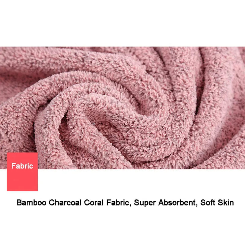 Ultra-Plush Bamboo Charcoal Bath & Hand Towels