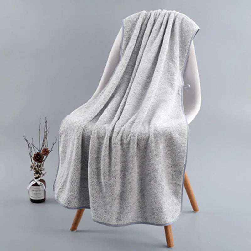 Ultra-Plush Bamboo Charcoal Bath & Hand Towels