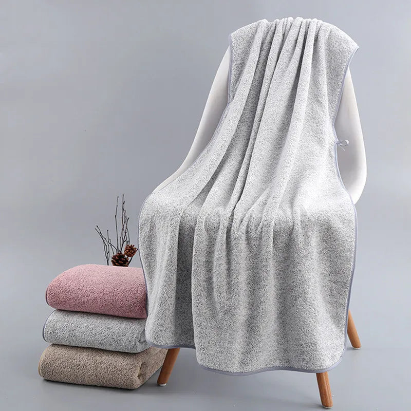 Ultra-Plush Bamboo Charcoal Bath & Hand Towels
