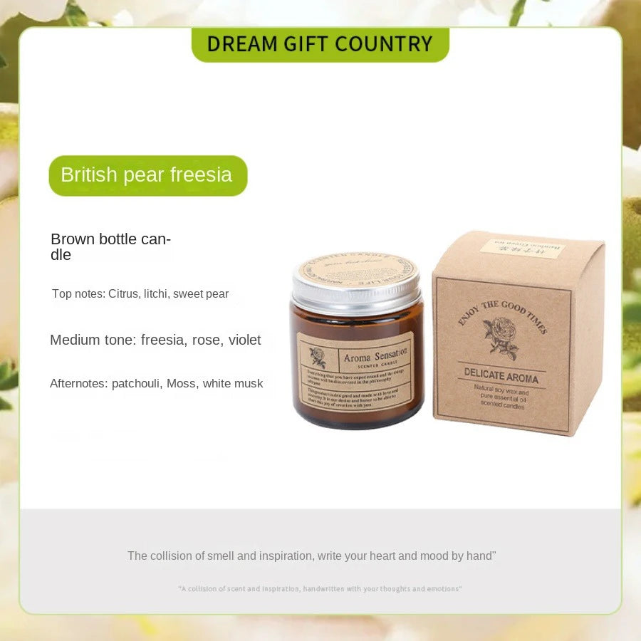 Hearth & Amber Glass Candle