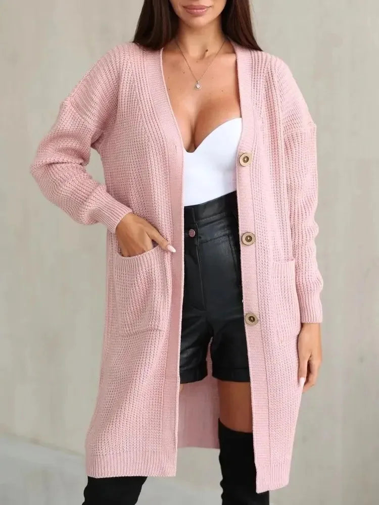 Autumn Luxe Oversized Open-Front Duster Coat