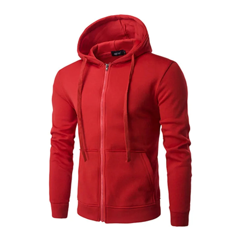 Men's Tailored Long-Sleeve Hoodie Coat