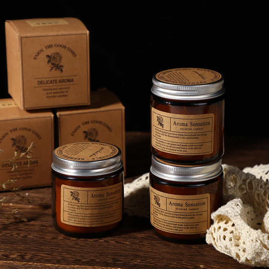 Hearth & Amber Glass Candle
