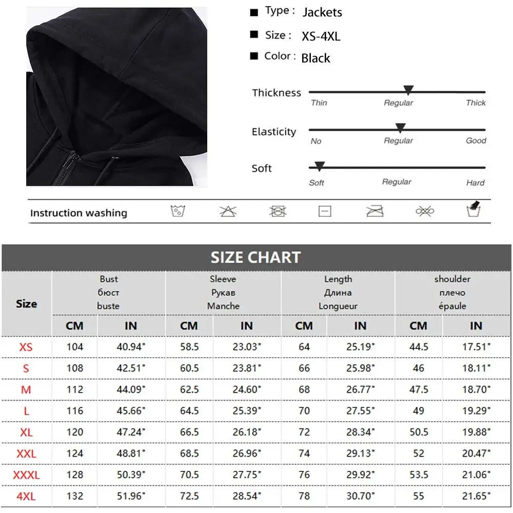 Men's Tailored Long-Sleeve Hoodie Coat