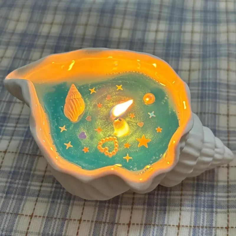 Coastal  Sanctuary Seashell Candle