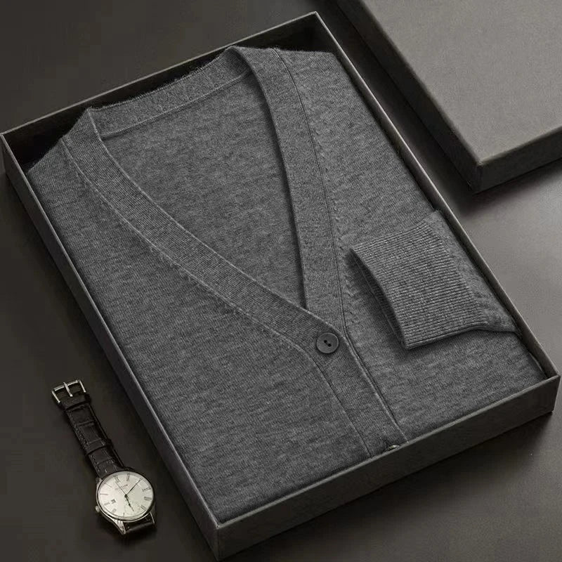 Men's Classic V-Neck Knitted Cardigan Sweat (4 Pack)