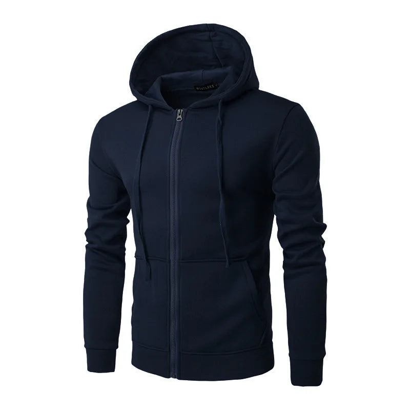 Men's Tailored Long-Sleeve Hoodie Coat