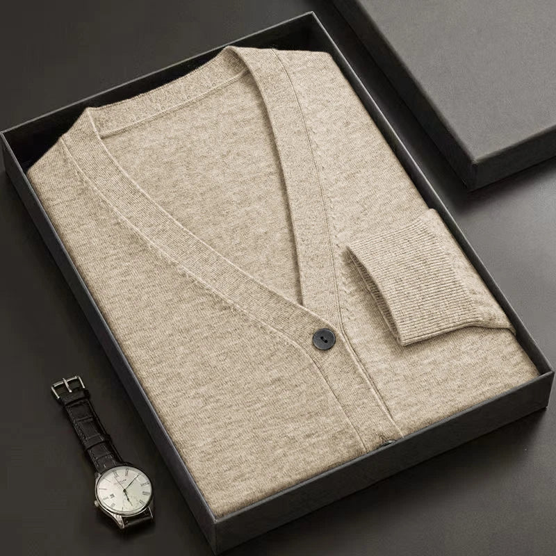 Men's Classic V-Neck Knitted Cardigan Sweat (4 Pack)
