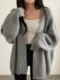 Seoul Slouch Open-Front Cardigan