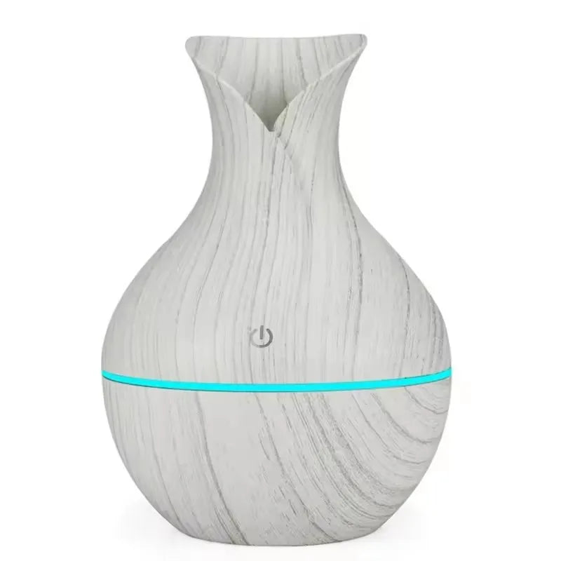 Wood Accent Compact Desk & Bedroom Essential Diffuser (USB)