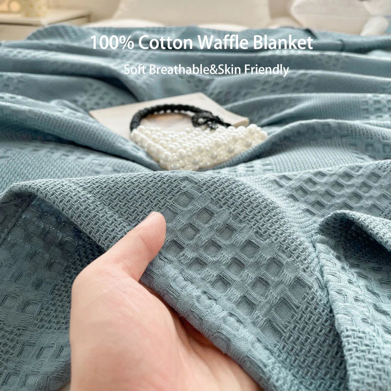 The Sacred Waffle Weave Throw