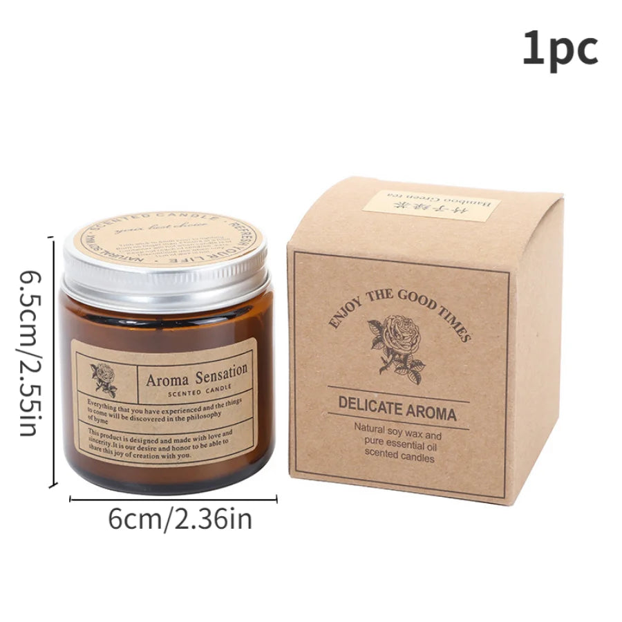Hearth & Amber Glass Candle
