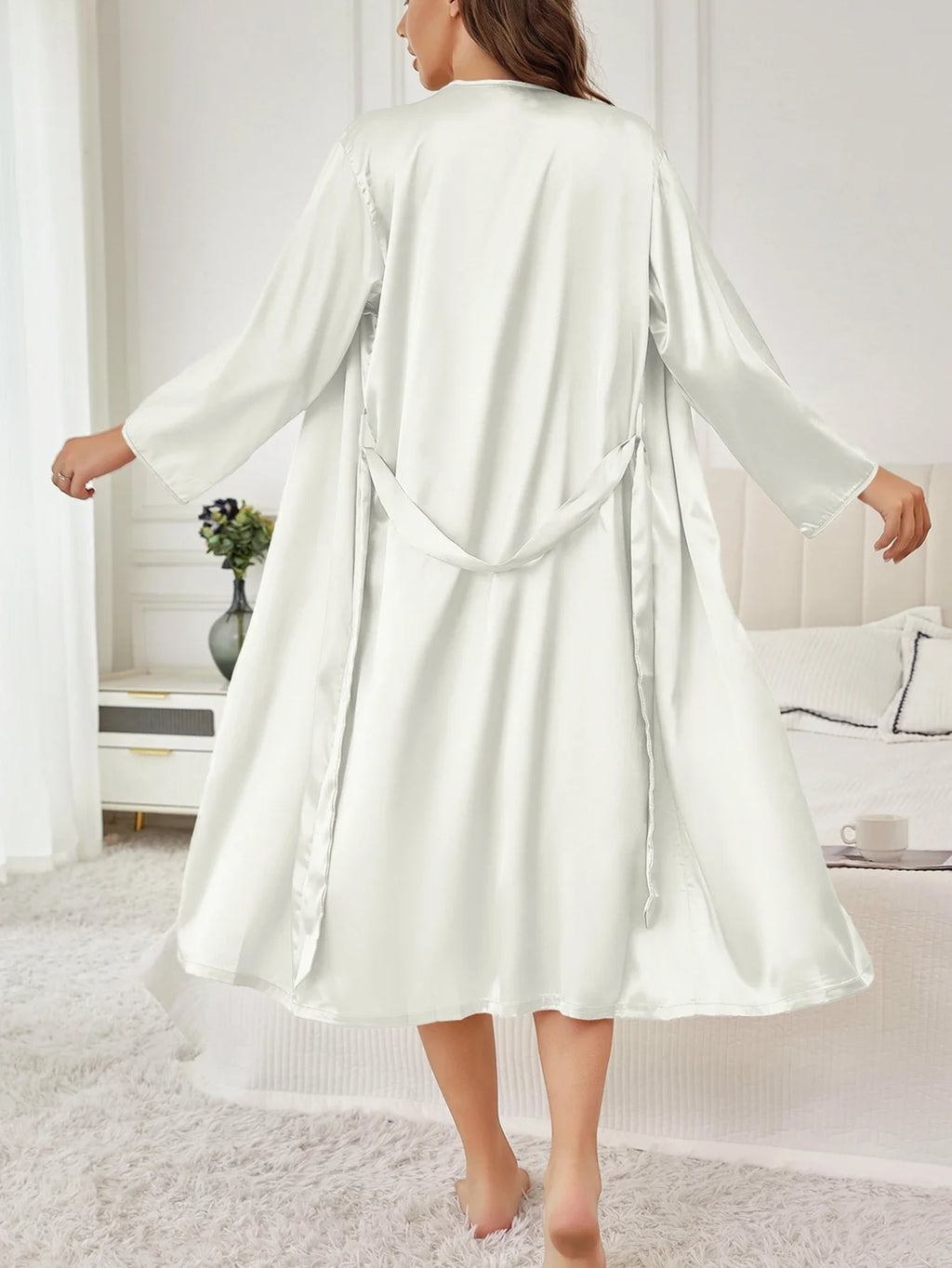 Divine Feminine Silk Comfort Robe