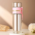 Blissful Brew Double-Wall Glass Tea Tumbler (with Carry Loop)